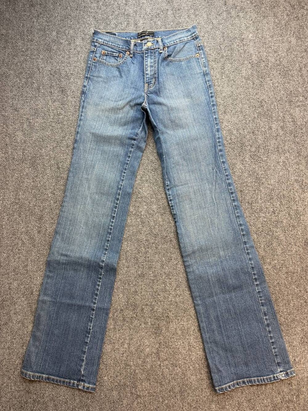 Y2K New York & Company Womens Size 2 Tall Stretch Bootcut Jeans Medium Wash